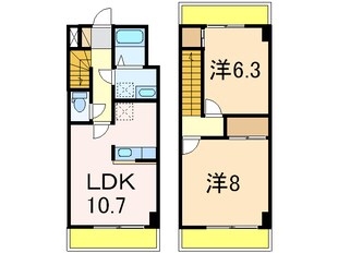 マンションリバーインの物件間取画像